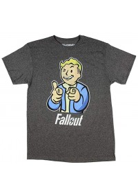 T-Shirt Fallout Mens Tee Charcoal